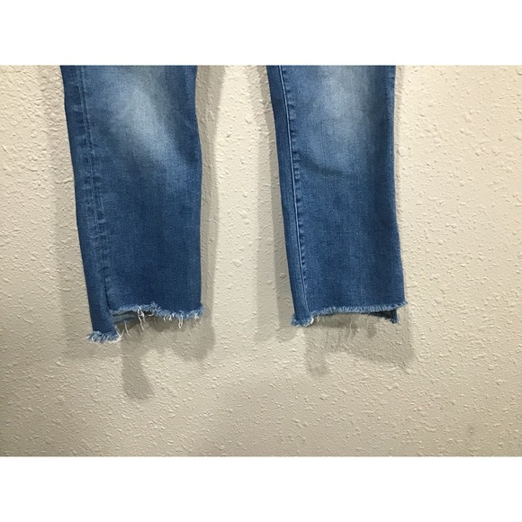 MOTHER Insider Crop Step Fray Jeans 29 Different Strokes High Rise Raw Hem Jeans - Picture 5 of 13